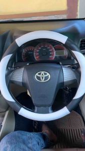 Cover stir sarung stir minibus sigra calya avanza innova dll (hitam putih sabit)