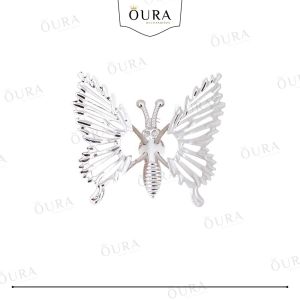 Jepit Rambut Kupu Sayap Bergerak Hairclip Motif Butterfly Korean Style Jepitan Anak Dewasa Kupu Gold Silver Permata Aksesoris