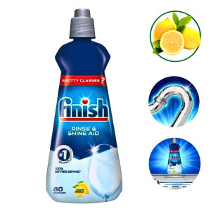 Nước làm bóng Finish 400ml/800ml – Hỗ trợ sấy khô chống vệt nước hàng nhập Châu Âu