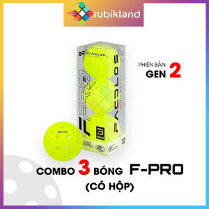 [Facolos] Hộp 3 Bóng Pickleball Facolos F-Pro Performance Gen 2 Quả 40 Lỗ Phụ Kiện Thể Thao Đồ Chơi
