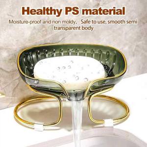 COD Over Soap Dish with Drain Soap Box Soap Holder for Shower Countertop Bathtub