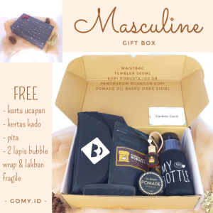 MASCULINE gomy.id gift box hampers kado hadiah pacar teman sahabat ulang tahun cowok laki laki pria