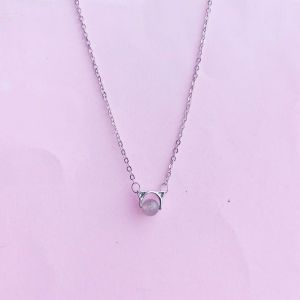 Dây chuyền mèo ôm hạt mặt trăng đơn giản dễ thương mẫu mới style hàn quốc kpop