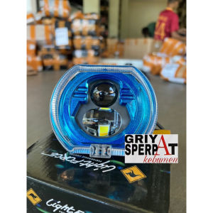 Lampu Depan BILED Headlamp Projie Bi LED Hi Lo 2 LENSA Angel Eye Devil Eye