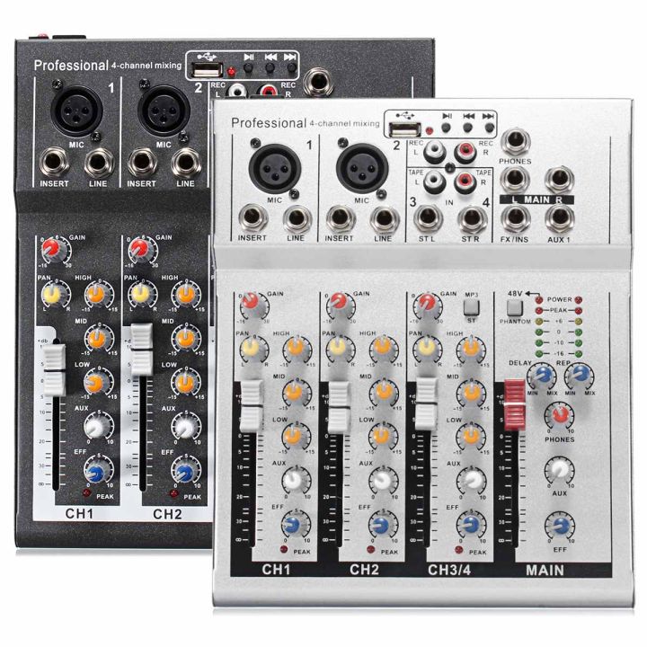 cod + Pengiriman Cepat】4 Channel Mixer Audio Soundcraft Bluetooth 4
