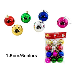 【Daily Suki Store】Christmas Balls Ornaments Set-Glitter Bright Matte Ball Multicolor Shatterproof Christmas Tree Hanging Ornaments for Home Party Holiday Ornaments