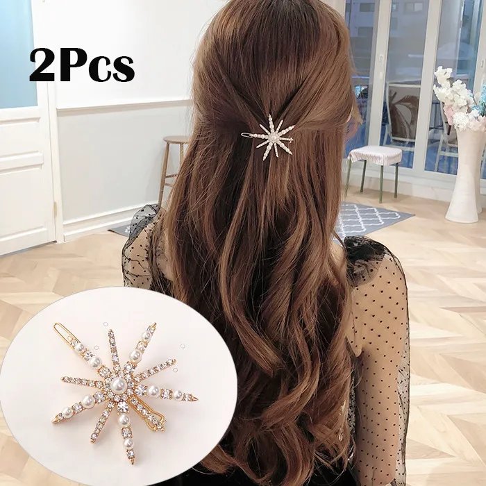 Diamond and deals pearl hair accessories