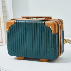 14" Suitcase Hand Carry Mini Small Hard Shell Cosmetic Travel Hand Luggage Portable Carrying Case Box Bag Duffle Beg Backpack