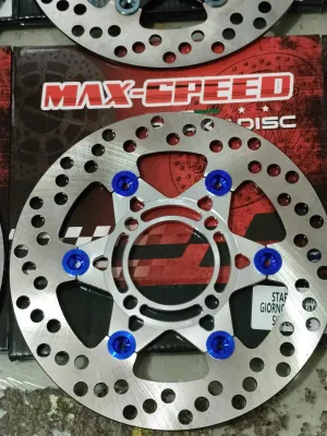 MAX SPEED CNC FLOATING DISC 220MM 4 HOLES MIO SPORTY / CLICK / BEAT / FINO / GIORNO / MIO SOUL