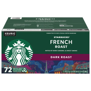 BeauShop Starbucks Dark French Roast K-Cup 72-count