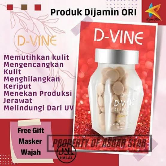 DVine Collagen Original ECER 40 pil D Vine Suplemen Divine Dvine