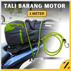 Tali Karet Bagasi Motor 60CM 1M 1.5M 2M Tali Pengikat Barang Bawaan Kuat Tebal Fleksible