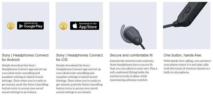 Sony WI SP600N WISP600N SP600N Wireless Bluetooth Noise Cancelling In Ear Sports Headphones Lazada