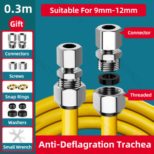 Stainless Steel High-Pressure Gas Hose Explosion-Proof Gas Hose Corrugated Gas Pipe Natural Gas Hose Metal Gas Pipe