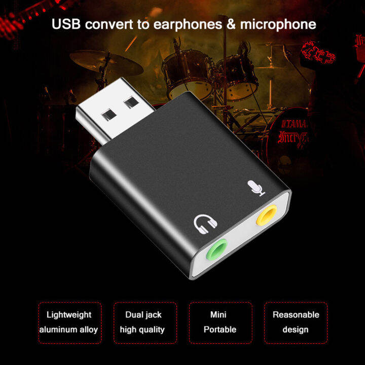 External Usb Audio Sound Card Usb To Jack 3 5mm Converter Headphone Adapter Mic Sound Card