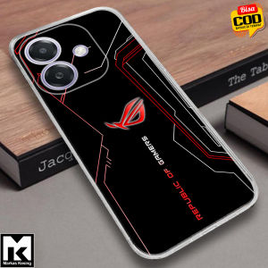 Case  OPPO A3X 5G Motif ( ROG ) Casing Clear case Anti Crack Silikon Kesing Hp Murah Terbaru