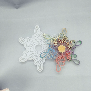 Christmas Snowflake Cake Holder Tray Mold Resin Cup Tray Mold Station Serving Tray Mold Diy Coaster Casting