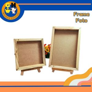 Frame Pigura Kayu Ukuran 20x20 Jati Belanda Canvas Prakarya