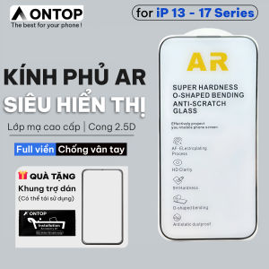 Kính Cường Lực Chống Phản Chiếu AR Cho iPhone Hiển Thị Siêu Sắc Nét Lớp Mạ Chống Vân Tay Tuyệt Đối For iP 13 14 15 16 Pro Max 17 Pro Max 17 Air Series