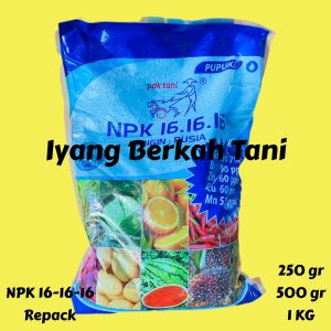 PUPUK NPK 16 16 16 PAK TANI ORIGIN RUSIA KEMASAN REPACK 1 KG