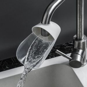 QFV5F สากล สำหรับเด็ก อุปกรณ์ครัว ซักมือ หัวฉีดอ่างล้างจาน ประหยัดน้ำ อุปกรณ์ก๊อกน้ำในห้องน้ำ ต่อก๊อกน้ำ ก๊อกน้ำ Extender ตัวขยายก๊อกน้ำ