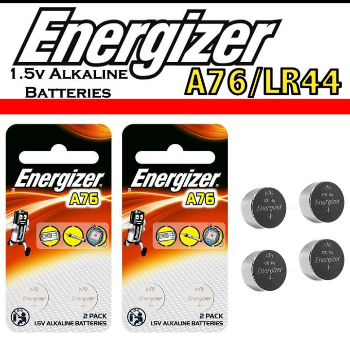  Energizer LR44 1.5V Button Cell Battery (4-Pack