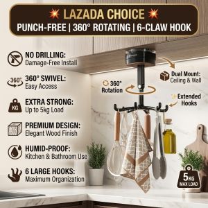 Suction Hooks Kitchen Wall Mount Rack No Drilling Storage for Utensils Towels Bathroom