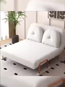 [Cozy ]Folding Sofa Bed Home Living Room Multifunctional Sofa Simple Reclining Double Sofa for Relaxing Balcony