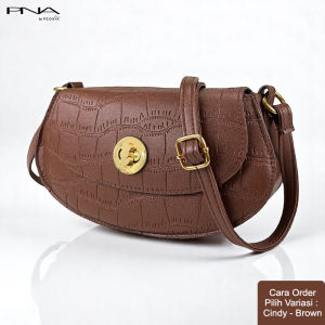 Peonia PNA CINDY Tas Selempang Wanita Elegant Outdoor Sling Bag Anak Remaja Perempuan Crossbody Travel Hp Kecil Shoulder Crocodile Pattern Trendy Fashion Cewek Casual Pesta Style