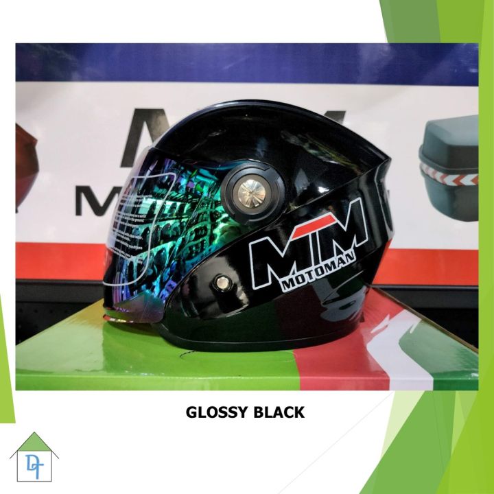 Motoman 103 Motorcycle Half Face Rainbow Visor Helmet Lazada Ph Motoman 103 Motorcycle Half Face Rainbow Visor Helmet Lazada Ph