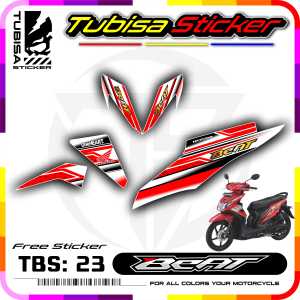 Sticker Striping Honda Beat FI - Stiker Sticker Striping Variasi Motor Beat FI. TBS.23