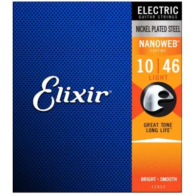 Elixir Electric Guitar Strings 16540/16542 with NANOWEB Coating 3 Pack Super Light/Light