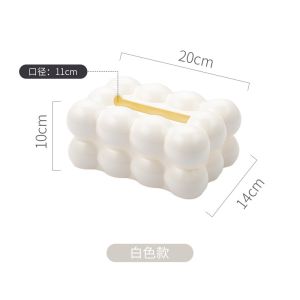 Tissue Holder Bubble Type Storage Box Cover Organizer Minimalist Paper Creative Cotton Candy Home Decoration Tissue