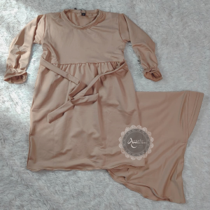 Gamis bayi polos setelan hijab | Gamis Newborn | Gamis bayi Usia 0-4 tahun