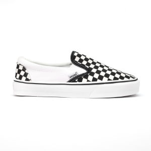 ERONS - SLIP ON CLASSIC CHECKERBOARD BLACK WHITE | SEPATU SLIP ON CHECKERBOARD MOTIF CATUR