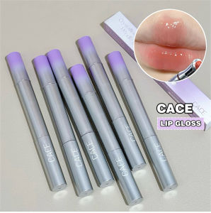 JIANGZHIB CACE เจลลี่ลิปเคลือบความรู้สึกที่ชัดเจนของกระจกลิปสติกนักเรียนราคาไม่แพงการออกแบบใหม่แต่งหน้าสี