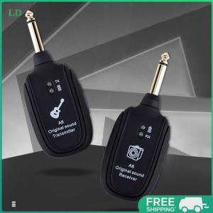 COD [Free Shipping] Electric Guitar Wireless Transmitter and Receiver Kit with UHF Frequency for Live Music Events