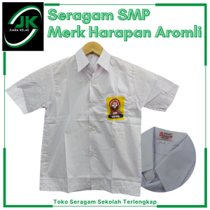 [JK] Harapan Aromli Baju Seragam Sekolah SMP - Baju Putih Pendek