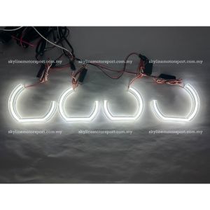 Bmw Head Lamp Style Angel Eyes Halo Ring Crystal DRL Light Led Universal Accessories