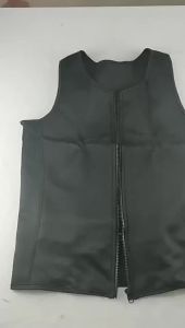 [COD]  Popular mens shapewear vest waist-cinching tummy-control garment sweat-enhancing sports clothing three-row zipper corset vest