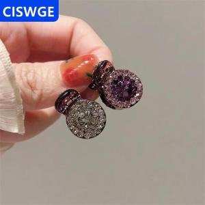 [COD] CISWGE AUTOPARTS 2 4 cái kẹp tóc mini tròn Rhinestone kẹp móng vuốt nữ Zircon Retro kẹp tóc nhỏ kẹp Tóc Cua Phụ kiện tóc nữ ﻿
