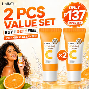 [Buy 1 Get 1] LAIKOU Vitamin C Cleanser Set Whitening Facial Wash Oil Control Cleansing Pores 2pcs