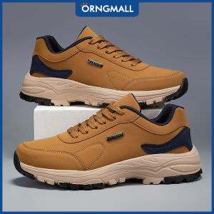 ORNGMALL Mens Casual Sneakers - Faux Leather Upper & Cushioned EVA Sole for All-Season Non-Slip Lace-Up Casual Shoes for Outdoor Suitable for Boyfriend Gifts New Year Casual Outdoor Sport Travel Graduation Birthdayl