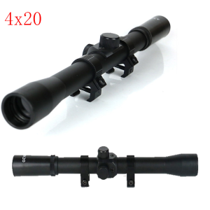 Metal Tactical 4x28 Scope Reticle Optics Sight Telescopic Scope For 11mm Mount