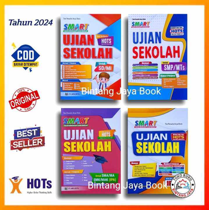 Buku Bank Soal Smart Ujian Sekolah SD, SMP, SMA + HOTS Tahun 2024 Free ...