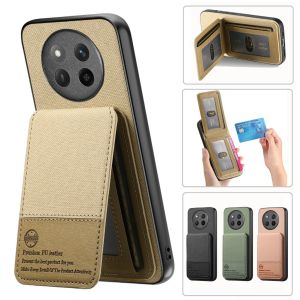 RFID Case For Honor X9c Smart X9c X60 Finish Casing Wallet Leather Cloth Card Holder Cover