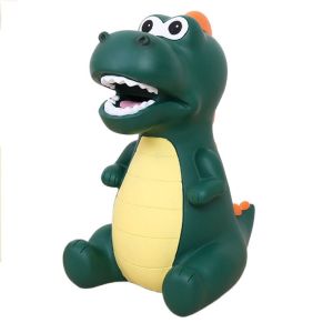 YTRYTWE PVC Enamel Dinosaur Piggy Ban Large Capacity Anti-fall Coins Money Case Creative Sitting Position Coins Storage Box Kid Toys