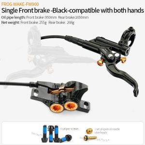 2026 FROG WAKE FW900 MTB Hydraulic disc brake 4 pistons 950/1650mm Front Rear Bicycle brake kit for SHIMANO surron Bike Accessories