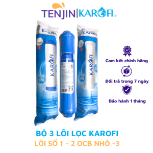 Combo 3 lõi lọc thô Karofi số 1 - 2OCB - 3 dành cho máy lọc nước Karofi - Hàng chính hãng