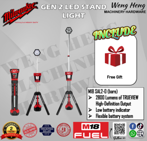 Milwaukee M18 LED Stand Light - Model M18 SAL2